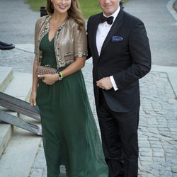 La Princesa Magdalena de Suecia y Chris O' Neill en el Jubileo del Rey Carlos Gustavo de Suecia