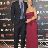 Chris Hemsworth y Elsa Pataky en el estreno de 'Rush' en Roma