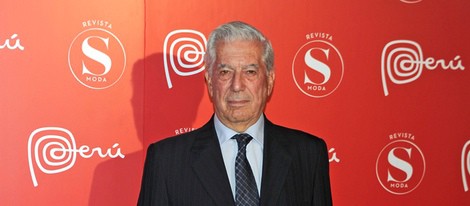 Mario Vargas Llosa en la fiesta Perú Moda de Madrid Fashion Week