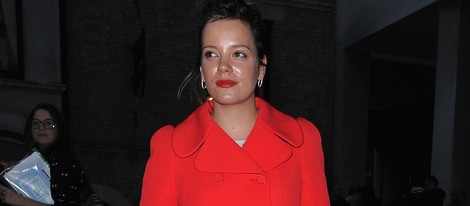 Lily Allen en el desfile primavera/verano 2014 de Giles en London Fashion Week