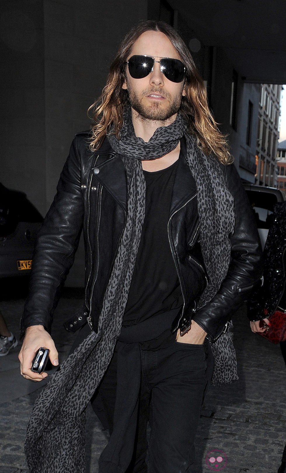 Jared Leto en el desfile primavera/verano 2014 de Giles en London Fashion Week