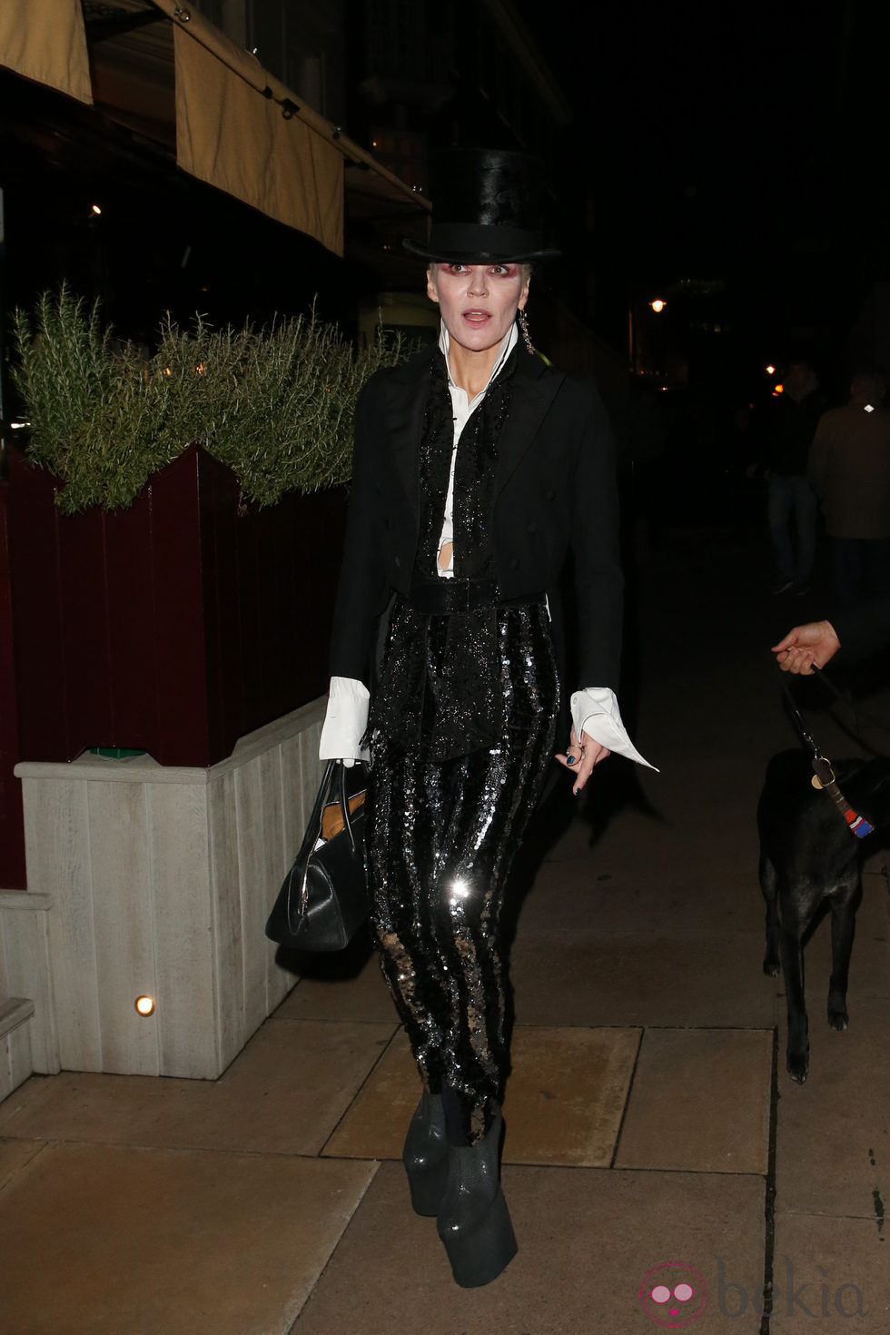 Daphne Guinness en la fiesta organizada por la revista AnOther en Londres