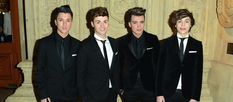 JJ Hamblett, Jaymi Hensley, Josh Cuthbert y George Shelley forman Unión J