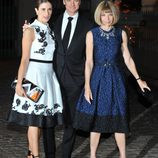 Livia y Colin Firth con Anna Wintour en la fiesta de The Global Fund