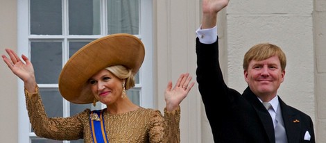 Guillermo Alejandro y Máxima de Holanda en su primera apertura del Parlamento como Reyes