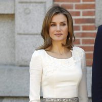 La Princesa Letizia en el almuerzo a los Reyes de Holanda en Zarzuela