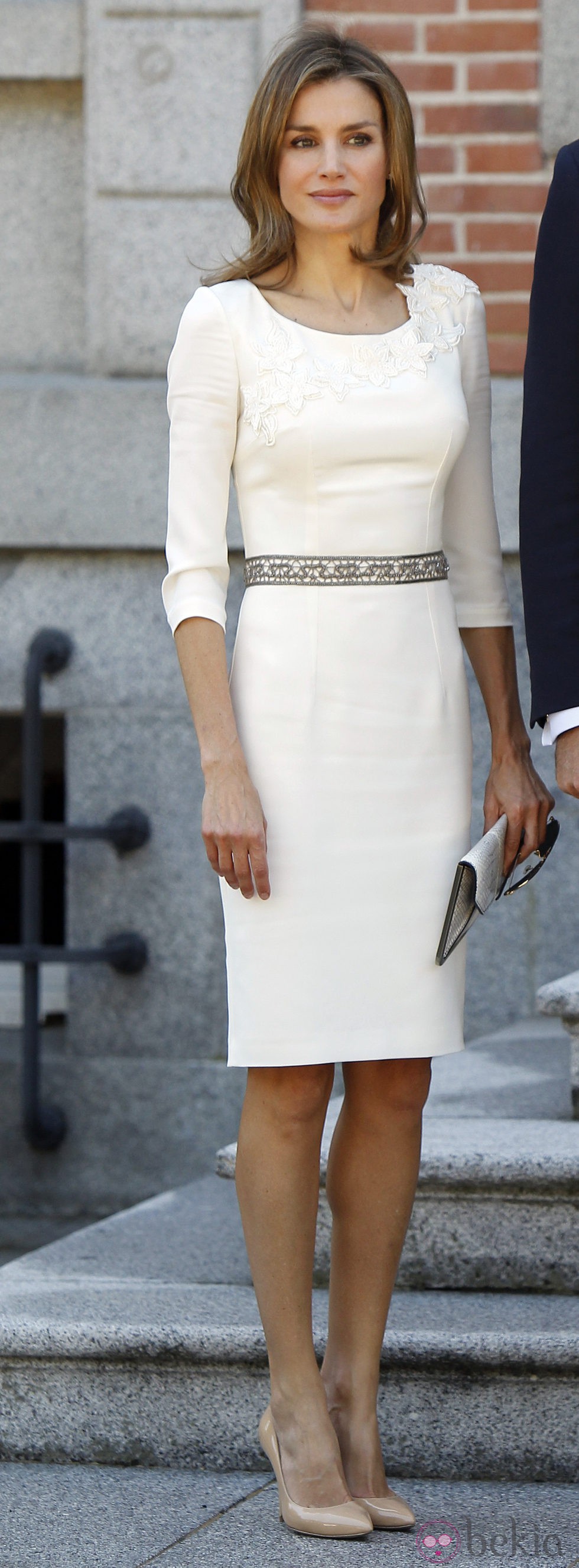 La Princesa Letizia en el almuerzo a los Reyes de Holanda en Zarzuela