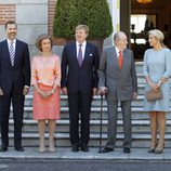 La Familia Real Española con los Reyes de Holanda en Zarzuela