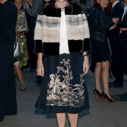 Anna Wintour en un cóctel de Milan Fashion Week