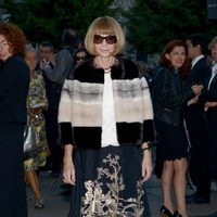 Anna Wintour en un cóctel de Milan Fashion Week