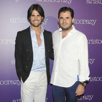 Curi Gallardo y Emiliano Suárez en una fiesta organizada por Aristocrazy en Madrid