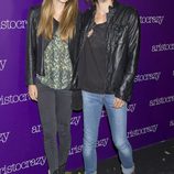 Aída Artiles con su novio en una fiesta organizada por Aristocrazy en Madrid