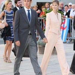 Pierre Casiraghi y Beatrice Borromeo en la boda de Félix de Luxemburgo y Claire Lademacher