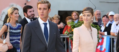 Pierre Casiraghi y Beatrice Borromeo en la boda de Félix de Luxemburgo y Claire Lademacher