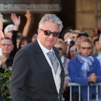 Laurent de Bélgica en la boda de Félix de Luxemburgo y Claire Lademacher