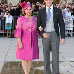 Félix de Luxemburgo con la Gran Duquesa María Teresa en su boda con Claire Lademacher