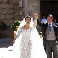 Félix de Luxemburgo y Claire Lademacher, eufóricos tras su boda religiosa