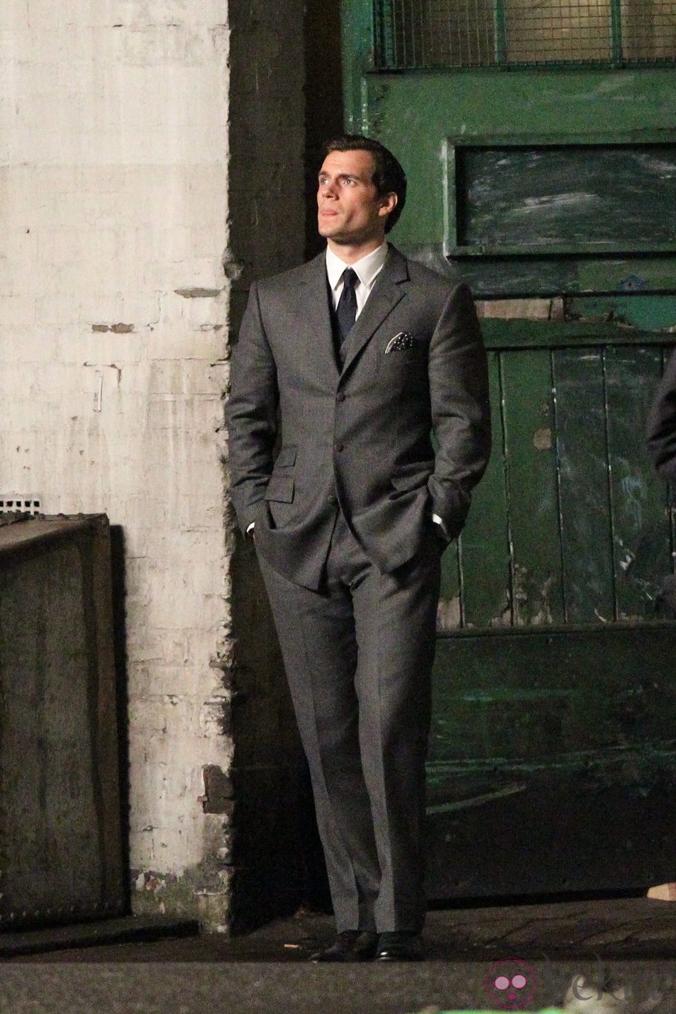 Henry Cavill en el rodaje de 'The Man from U.N.C.L.E.'