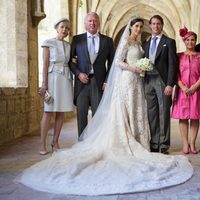 Félix de Luxemburgo y Claire Lademacher con sus padres y Juan de Luxemburgo