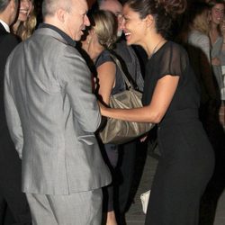 Nacho Canut y Patricia Pérez en el funeral de Juan Canut