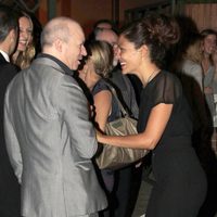 Nacho Canut y Patricia Pérez en el funeral de Juan Canut