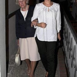 Alejandra Martos en el funeral de Juan Canut