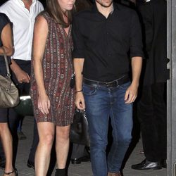 Manuel Martos y Amelia Bono en el funeral de Juan Canut