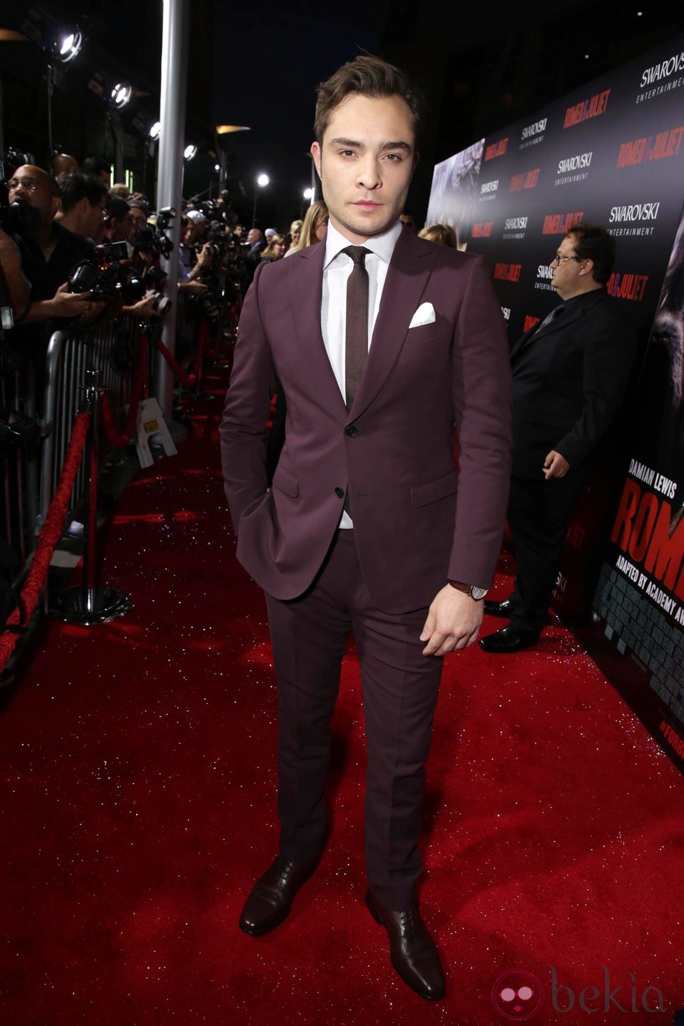 Ed Westwick en el estreno de 'Romeo y Julieta' en Los Ángeles