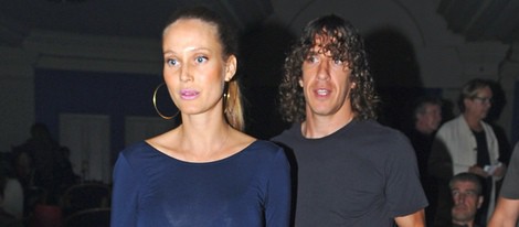 Carles Puyol y Vanesa Lorenzo en el estreno de 'The Hole' en Barcelona