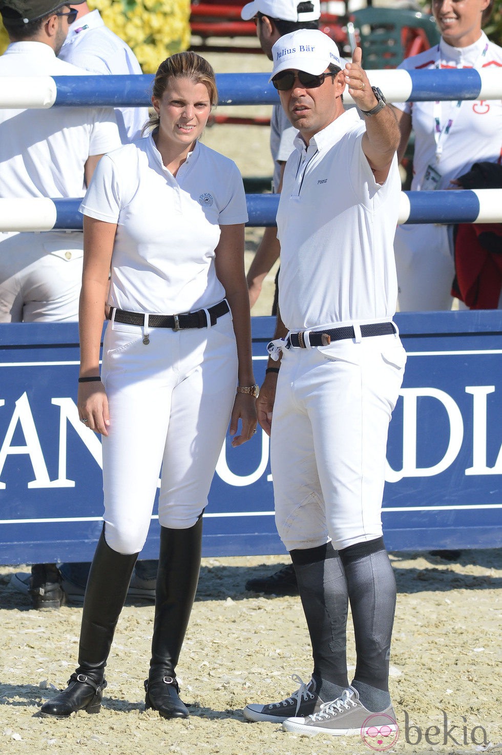 Athina Onassis y Doda Miranda en el Concurso de Saltos de Barcelona 2013