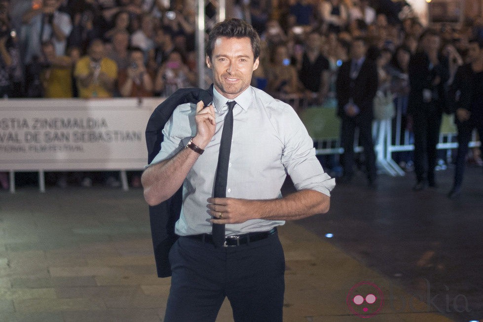 Hugh Jackman llega a San Sebastián para recibir el Premio Donostia 2013