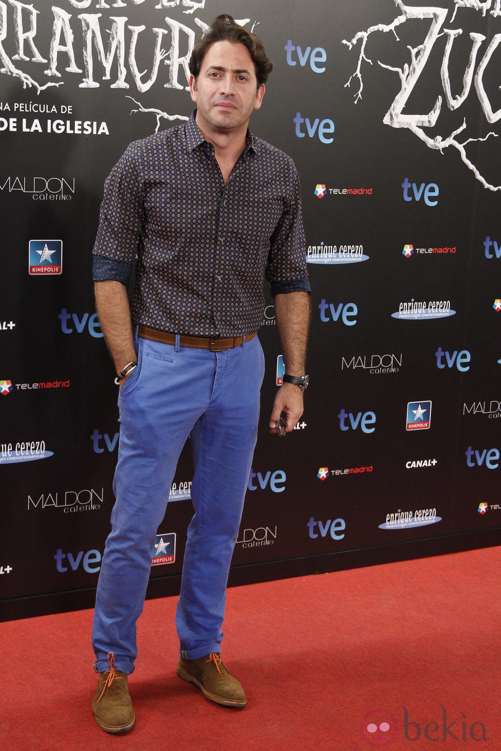 Antonio Garrido en el estreno de 'Las brujas de Zugarramurdi' en Madrid