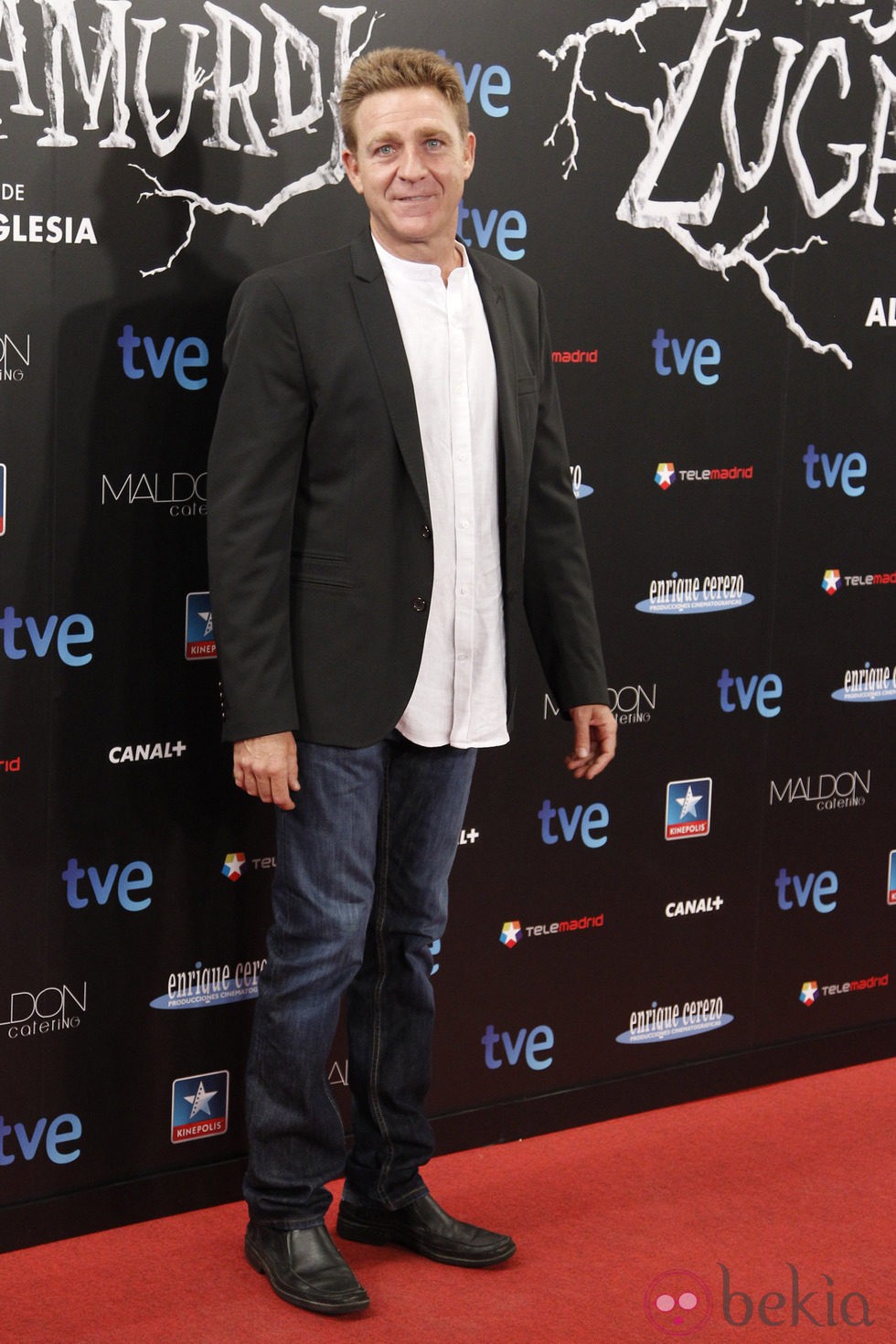 Juanjo Artero en el estreno de 'Las brujas de Zugarramurdi' en Madrid