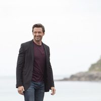 Hugh Jackman junto a la playa en el Festival de San Sebastián 2013