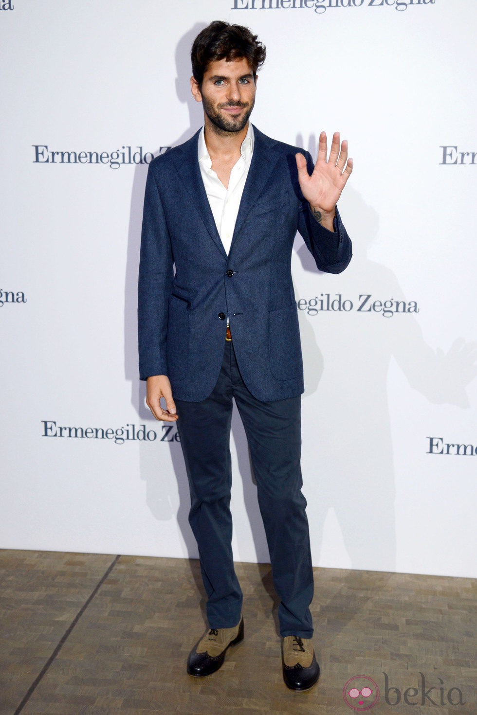 Jaime Alguersuari en la apertura de una tienda de Ermenegildo Zegna en Barcelona