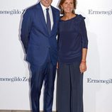 Ermenegildo Zegna en la apertura de una tienda de su marca en Barcelona