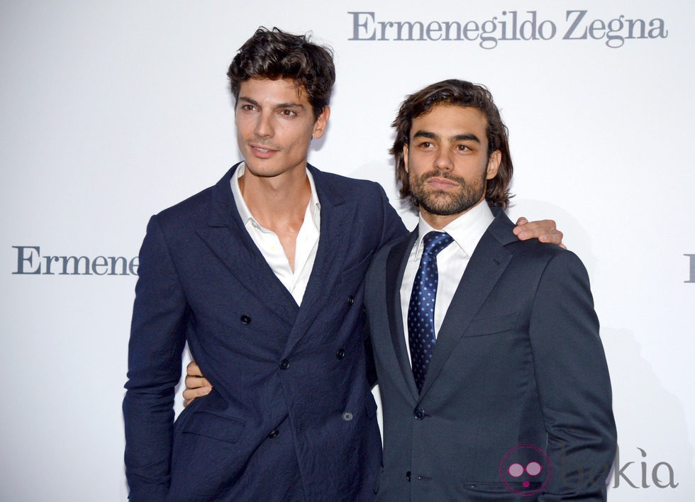 Javier de Miguel y Diego Osorio en la apertura de una tienda de Ermenegildo Zegna en Barcelona