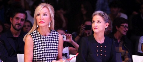 Carmen Lomana y Carla Royo Villanova en el front row de la Pasarela Pontevedra Moda