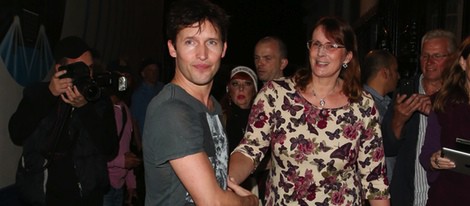 James Blunt tras dar un concierto en Londres