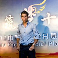 Rafa Nadal en la presentación del Torneo de Pekín