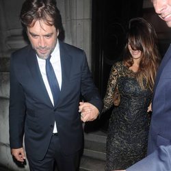 Penélope Cruz y Javier Bardem tras el estreno de 'El Consejero' en Londres