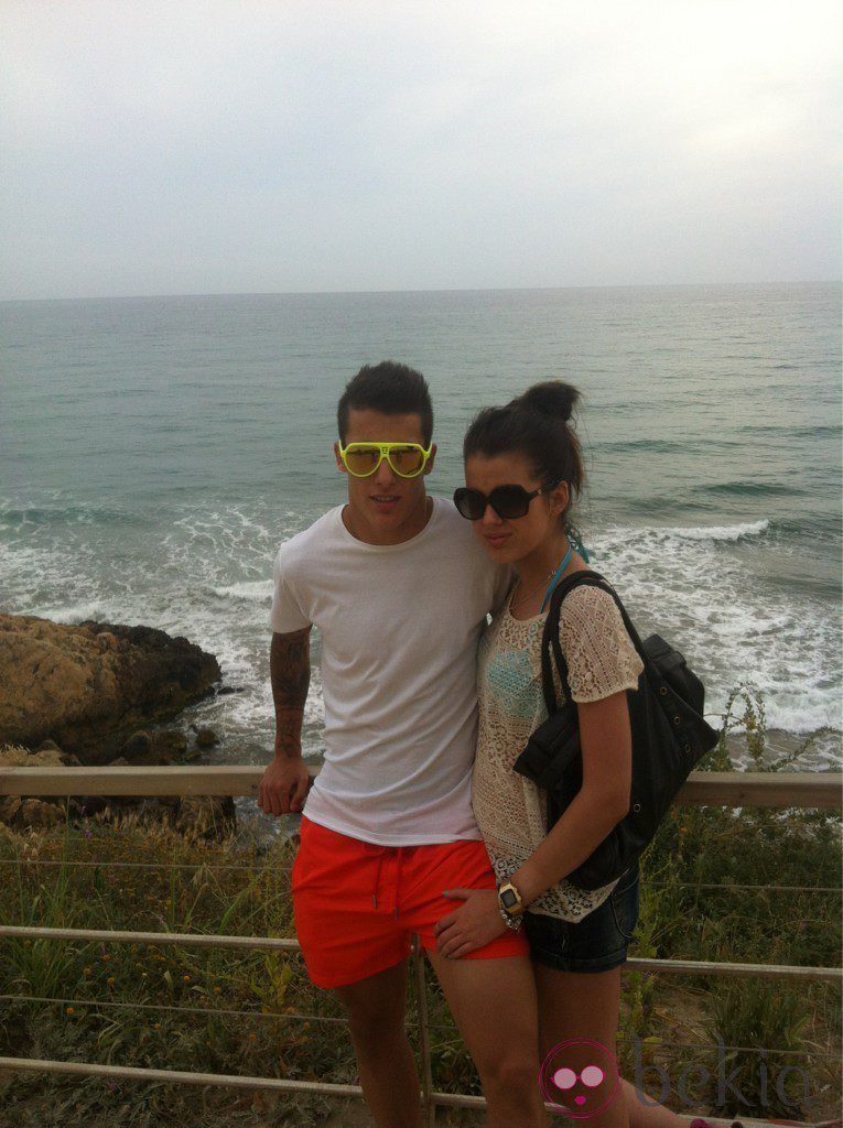 Cristian Tello y su novia Lorena