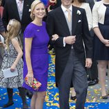 María Carolina de Borbón-Parma y Albert Brenninkmeijer en la boda de Jaime de Borbón-Parma y Viktória Cservenyák