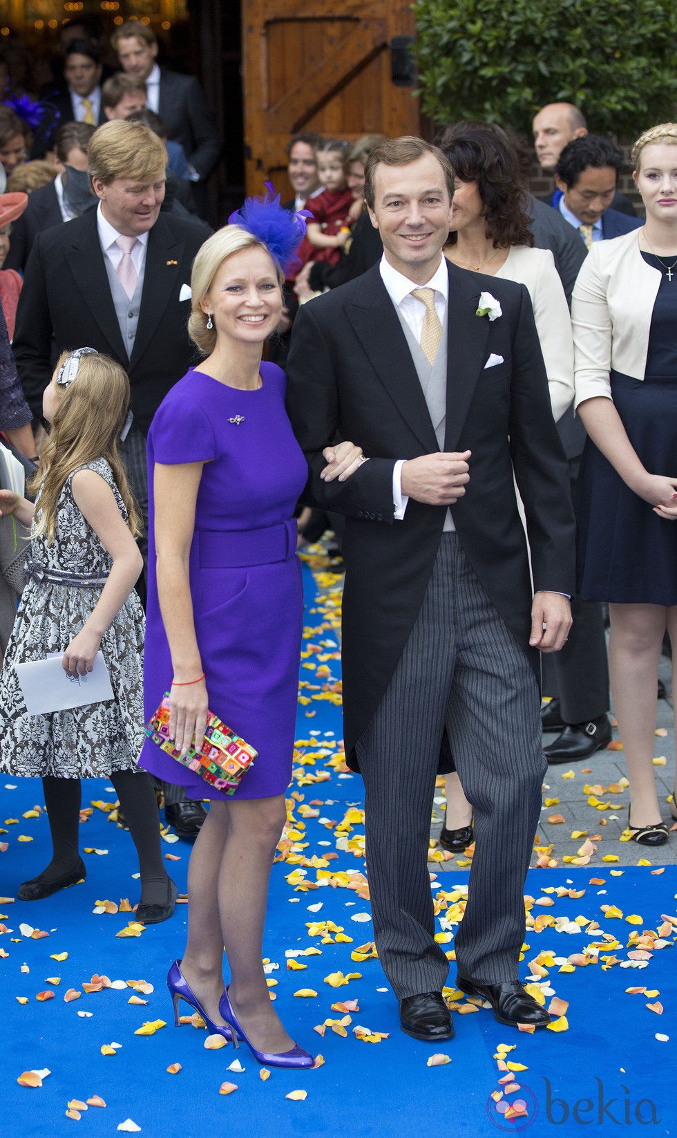 María Carolina de Borbón-Parma y Albert Brenninkmeijer en la boda de Jaime de Borbón-Parma y Viktória Cservenyák