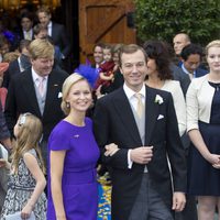 María Carolina de Borbón-Parma y Albert Brenninkmeijer en la boda de Jaime de Borbón-Parma y Viktória Cservenyák