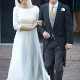 Jaime de Borbón-Parma y Viktória Cservenyák tras su boda