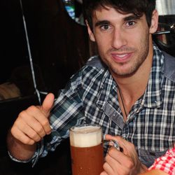 Javi Martínez celebrando el Oktoberfest 2013