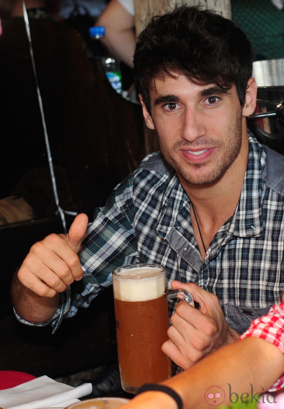 Javi Martínez celebrando el Oktoberfest 2013