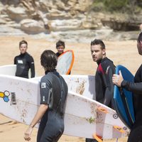 Louis Tomlinson y Liam Payne haciendo surf en Sidney