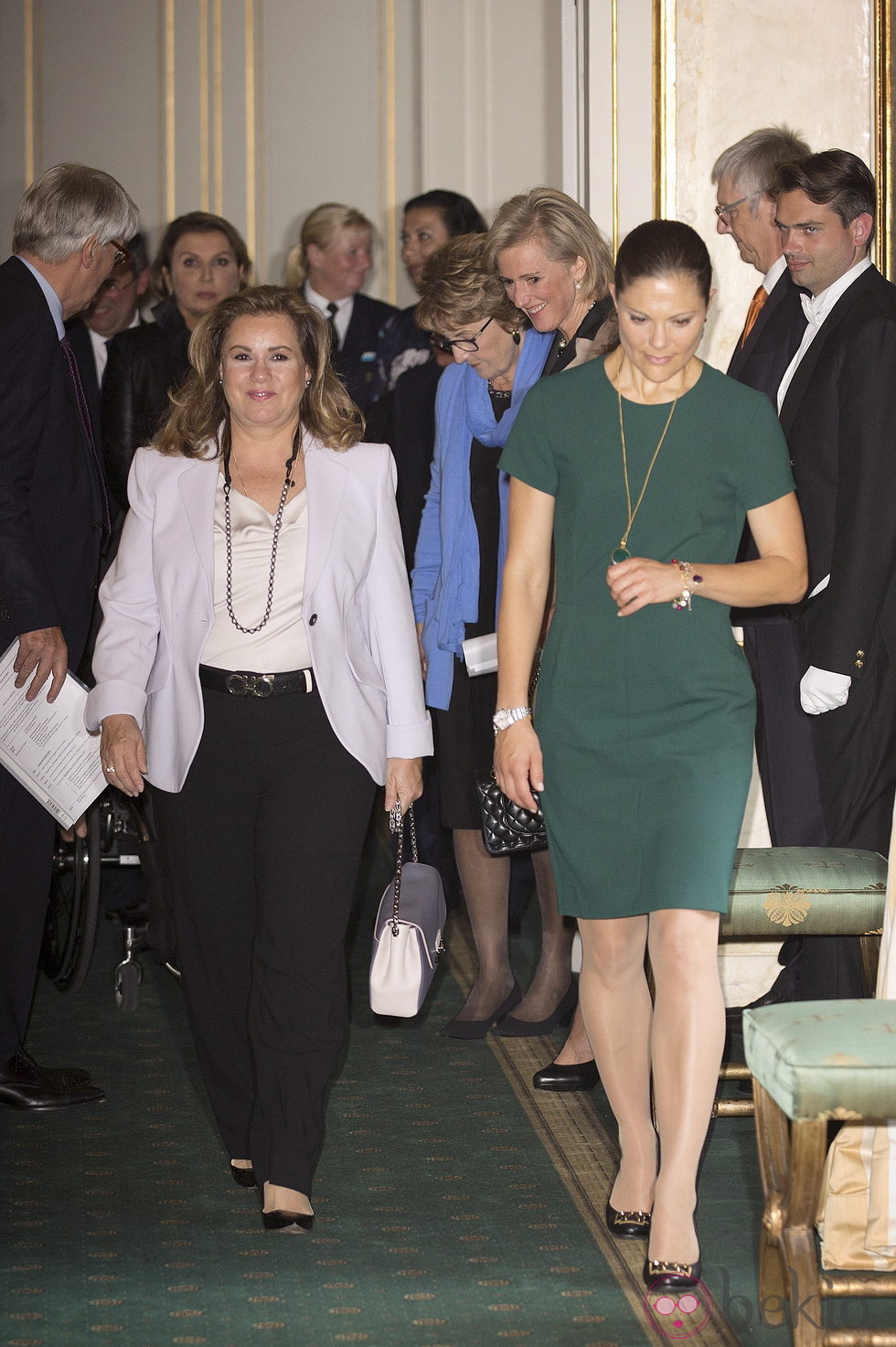 María Teresa de Luxemburgo, Victoria de Suecia, Astrid de Bélgica y Margarita de Holanda en la reunión del CPI